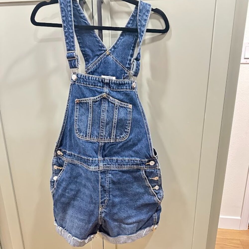 Old Navy Short Denim Overalls - Women's L